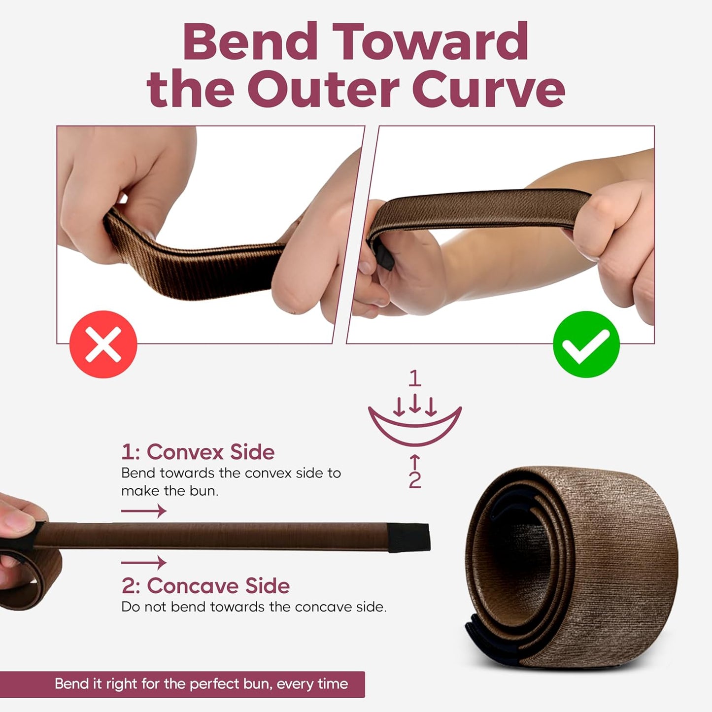 Hair Bun Maker French Twist Hair Fold Wrap