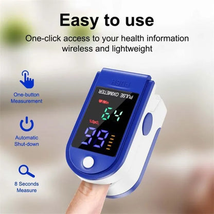 Finger Clip Oximeter Pulse | Blood Oxygen | for Home (Battery not Included)